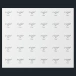 Under min förlovnings era lägg till namn datum för presentpapper<br><div class="desc">design</div>