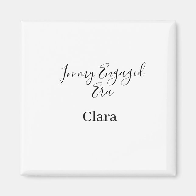 Under min förlovningsepok lägg till namn datum för magnet (Framsidan)