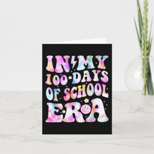 Under mina 100 dagar av skoltid Retro Smile 100 da Kort