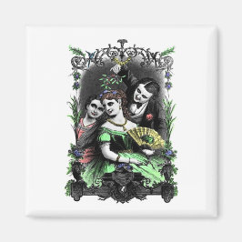 Under Mistletoe | Färgad Vintage Magnet