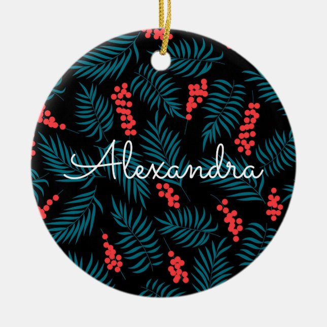 Under Mistletoe Julgransprydnad Keramik (Framsidan)