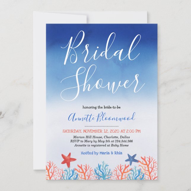 Under Möhippan Sea Inbjudningar (Framsida)