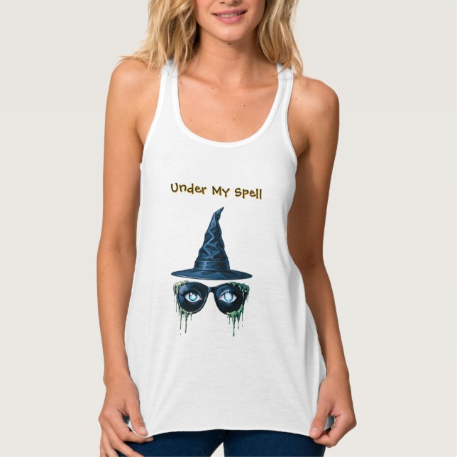 Under My Spell - Blåögd Häxa Linne Med Racerback (Framsida)