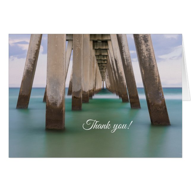 Under Navarre Beach Pier - tack för ditt kort (Framsidan Horizontal)
