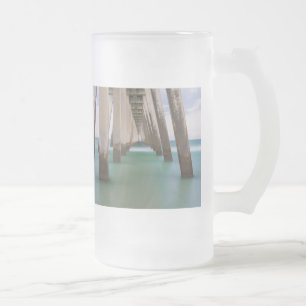 Under Navarre Beach Pierr Frosted Glass Beer Mugg