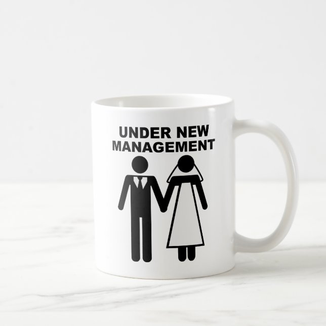 Under New Management Funny Mug Kaffemugg (Höger)