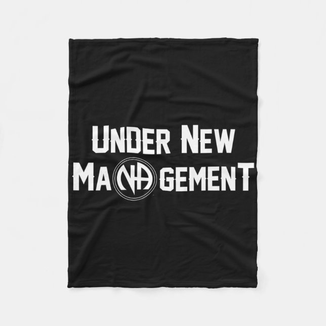 Under New Management Narkotika Anonym Design  Fleecefilt (Framsidan)