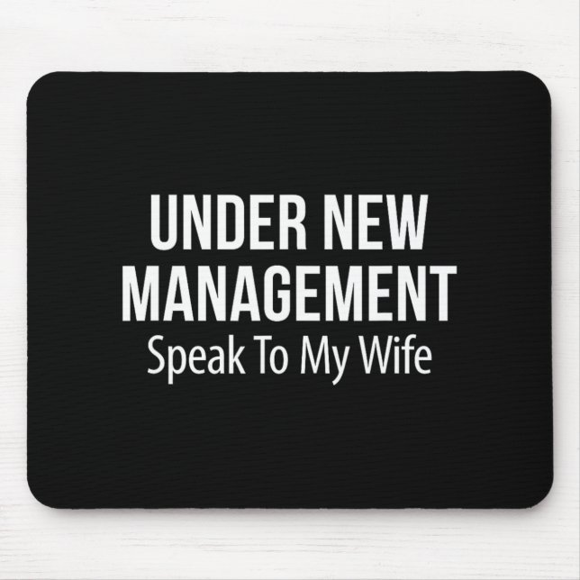 Under New Management - Speak To My Wife -  Musmatta (Framsidan)
