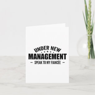 Under New Management Tala till min fästmö - Framti Kort
