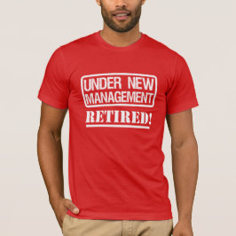 Under ny ledning avgådd roliga manar skjorta tee shirt