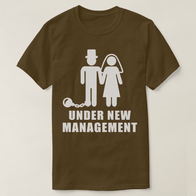 Under ny ledning bröllop svensexa t shirt (Design framsida)