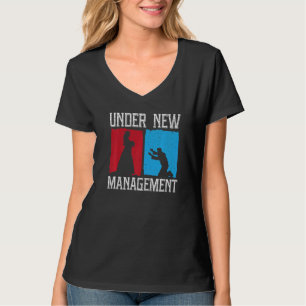 Under Nya Ledning Brudgum Bröllop Sängvätning T Shirt