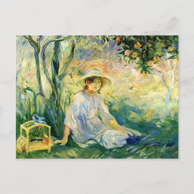 Under Orangetree av Berthe Morisot Vykort (Framsida)