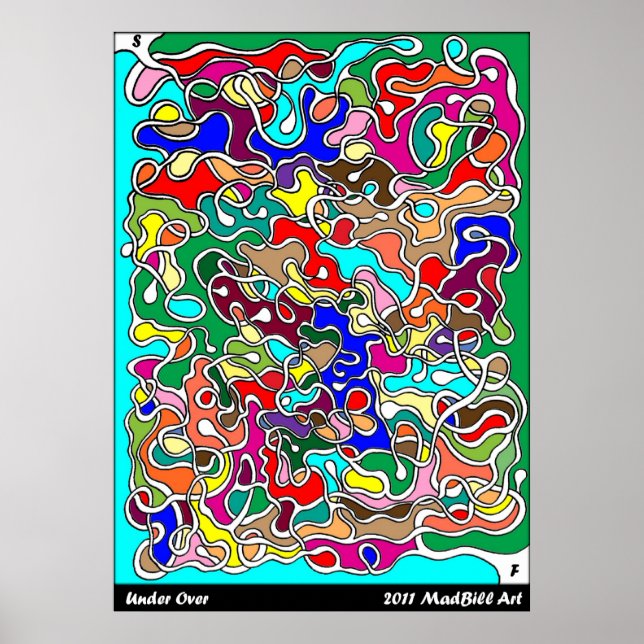 Under Över Maze Poster (Framsidan)