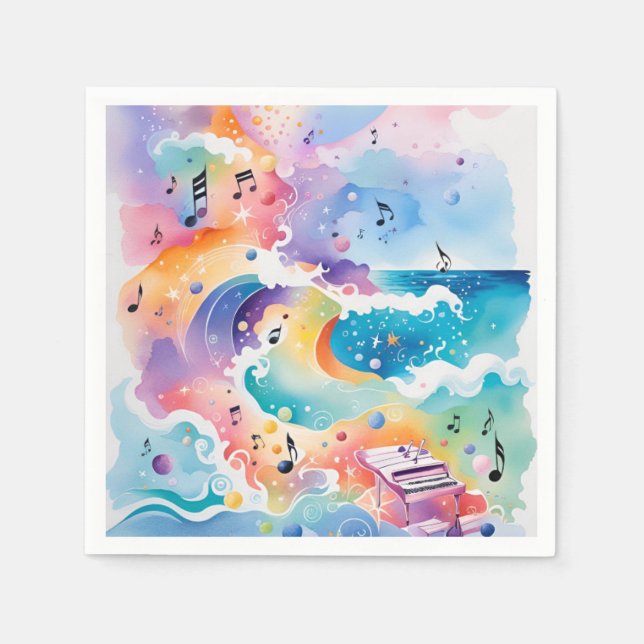 Under Pappra blöjor under havet Pappersservett (Framsidan)