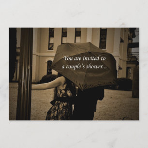 Under paraplypar inbjudan för dusch