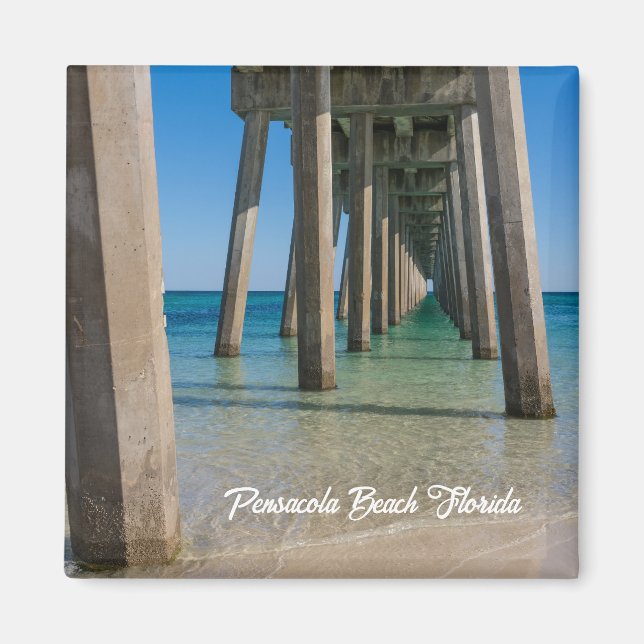 Under Pensacola Beach Pier Magnet (Framsidan)