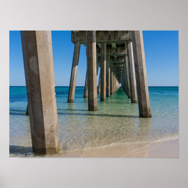 Under Pensacola Beach Pier Poster (Framsidan)
