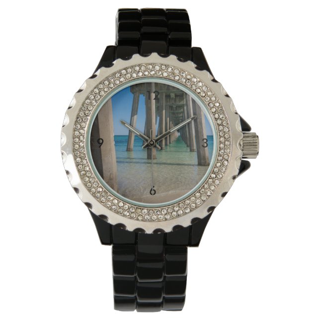 Under Pensacola Beach Pier Watch Armbandsur (Framsida)