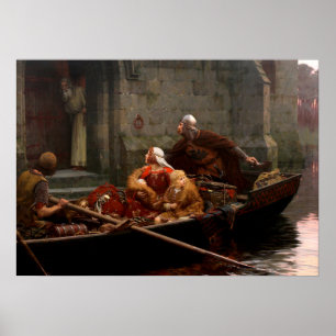 Under Peril, c. 1897 av Edmund Leighton Poster