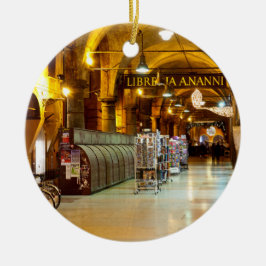 Under porticoen julgransprydnad keramik