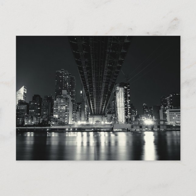 Under QueensBoro Bridge - NYC Vykort (Framsida)