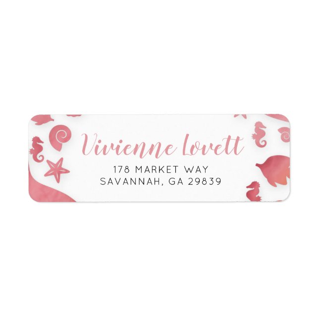 Under Returadressen för Sjöjungfru till havs Returadress Etikett (Framsidan)