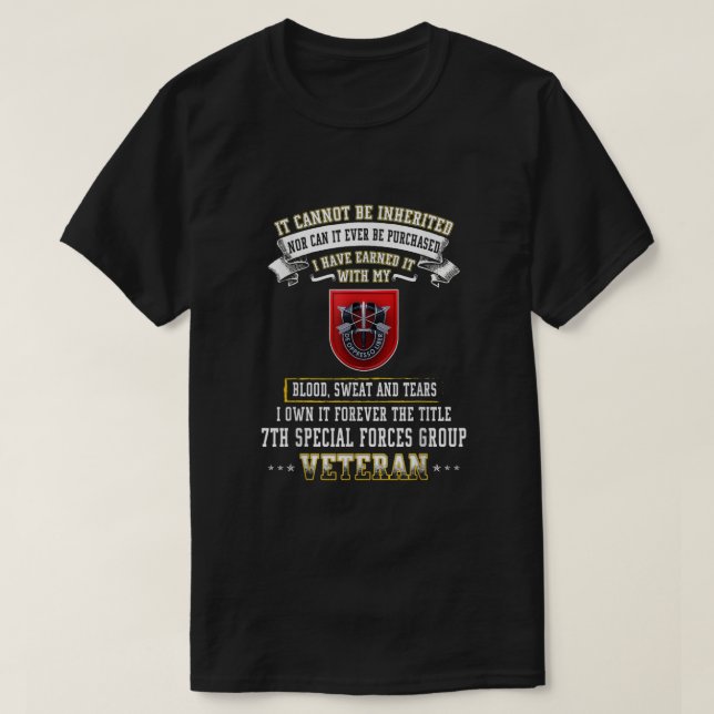 Under rubriken Speciella styrkorna Veteran T Shirt (Design framsida)
