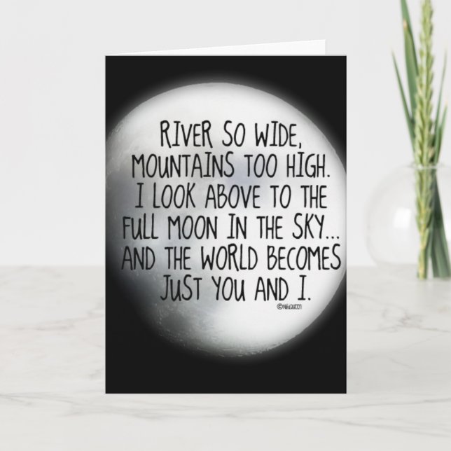 Under samma Måne-Dikt Kort (Framsida)