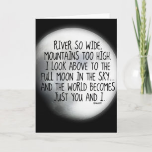 Under samma Måne-Dikt Kort