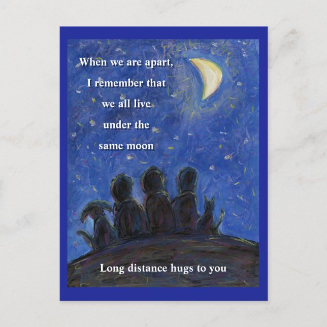 Under samma vykort för konst i Måne (Framsida)