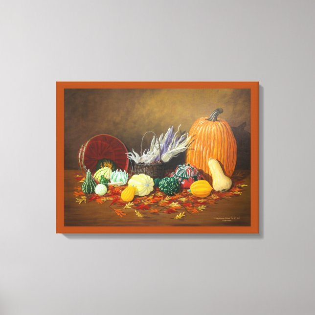 "Under säsong": Fortfarande firar Life Fine Art Fa Canvastryck (Framsida)