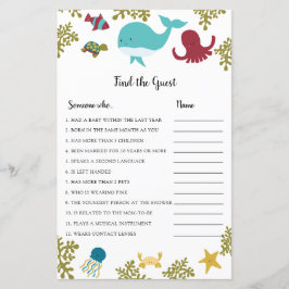 Under Sea Baby Shower (Bebisdusch), sök efter den 