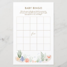 Under Sea Baby Shower Bingo Game