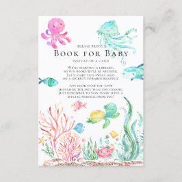 Under Sea Baby Shower Bok för Baby Card Tilläggskort