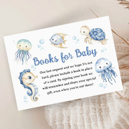 Under Sea Baby Shower Boy Bokar för Baby Tilläggskort