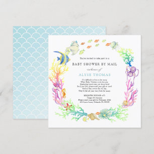 Under Sea Baby Shower by Mail Inbjudningar