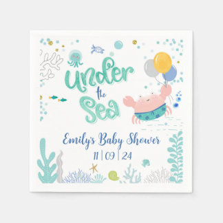 Under Sea Baby Shower Cocktail Napkins Pappersservett