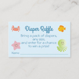 Under Sea Baby Shower Diaper Raffle Biljett