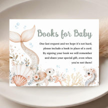 Under Sea Baby Shower Girl Boho Bokar för Baby