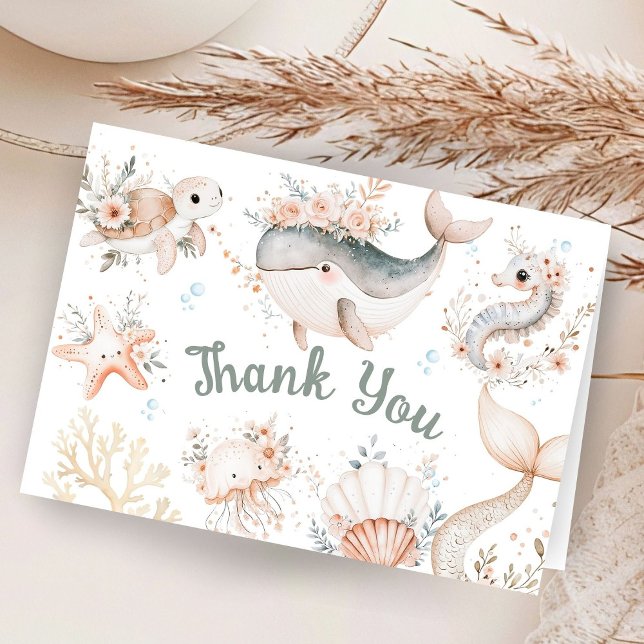 Under Sea Baby Shower Girl, Tack (Skapare uppladdad)