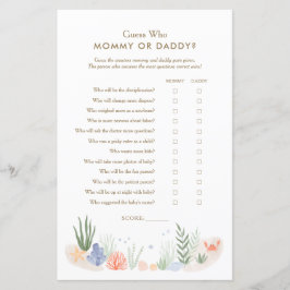 Under Sea Baby Shower Gissa vem Mamma eller pappa