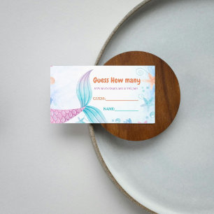 Under Sea Baby Shower Hur många fiskar finns i Tilläggskort