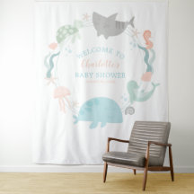 Under Sea Baby Shower-inbjudan