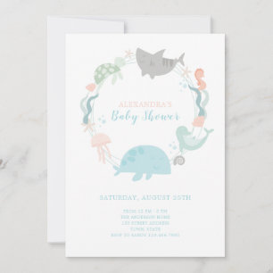 Under Sea Baby Shower-inbjudan Inbjudningar
