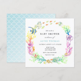Under Sea Baby Shower Inbjudningar