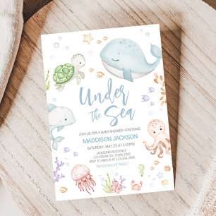 Under Sea Baby Shower Inbjudningar