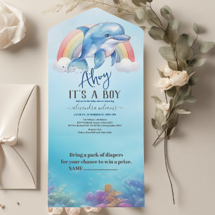 Under Sea Baby Shower Ocean Animals Boy