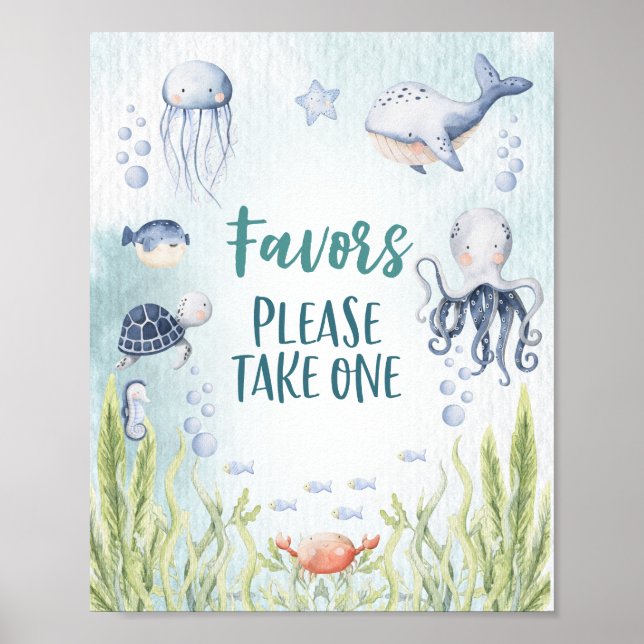 Under Sea Baby Shower Poster favoriter (Framsidan)