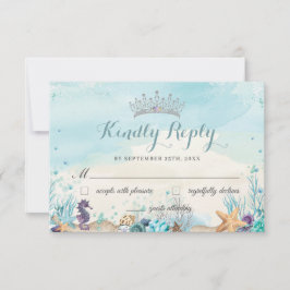 Under Sea Beach Sweet 16 Quinceañera Reply OSA Kort
